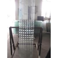 China Silk Printing Tempered Art Glass Glass Shower Wall Panels For Interior on sale