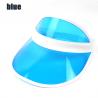 Summer Unisex Sun Visor Hat Candy Color Transparent Empty Top Plastic PVC