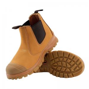 Elastic Chelsea Boot Cowhide Safety Shoes