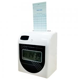 China Employee Attendance Digital Time Recorder Desktop Automatic Time Punch Card Machine supplier