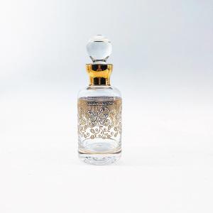 China Glass Arab Perfume Bottle Floral Pattern Round Perfume Bottle lightweight supplier