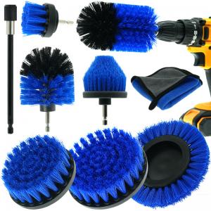 9PC Blue Grout Brush Drill Attachment Sponge Car Wheel Detailing