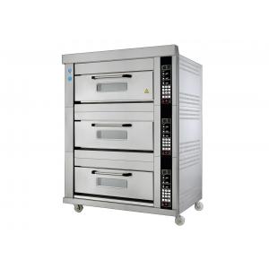 China SS Automatic Gas Bread Oven 3 Decks 6 Trays Computer Version Adjustable Temperature Use Natural Gas or Liquefied Gas supplier