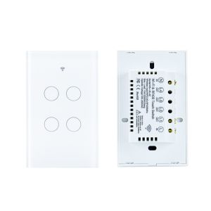 China 1/2/3/4/6/8の一団ライト スマートなWifiの壁スイッチRF433はAlexaを中立ワイヤーTuyaのApp制御使用を必要とする on sale