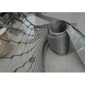 China escalera inoxidable de Mesh Net With Ferrules For de la cuerda de alambre de acero 7x19 wholesale