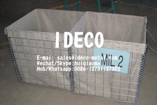 HESCO Bastion Gabion Barriers, HESCO Wire Mesh Container for Military Fortificat