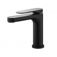 China Matt black&chrome Wash basin Faucet  25mm Ceramic Cartridge  Faucet on sale