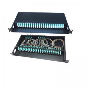 China FTTH 12 / 48 / 96 Core Fiber Optic Cable Termination Patch Panel Compact Structure supplier