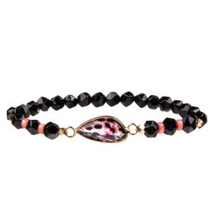 China El cálculo biliar hecho a mano tallado gotea las pulseras con el cristal irregular plateado oro supplier