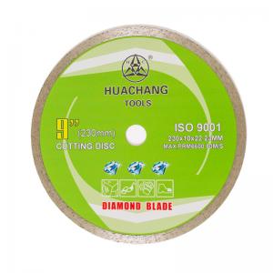 China 9inch Continuous Rim Porcelain Blade 230mm Ridgid Continuous Diamond Blade 22.23mm supplier