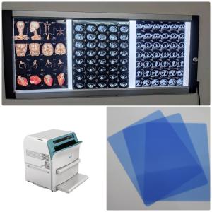 China 20x25cm Blue Transparent PET Thermal Medical Dry Film For Fuji Printer supplier