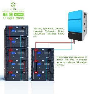 China 48v 100ah 200ah Lifepo4 Server Rack Battery 5kwh 10kwh 24v For Solar System supplier