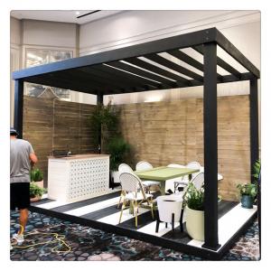 OEM / ODM Modern Aluminum Pergola With Louvered Roof 3x4 3x3