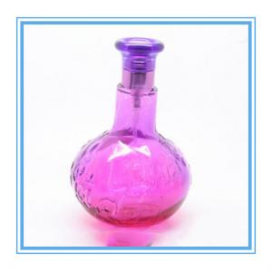 100ML wholesale painting fancy circle shape purple color glass perfume bottle shop