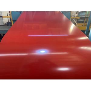 Color Coated Coil Prepainted Galvalume Steel Coil DC51D + AZ80 Cherry Red And Off-White