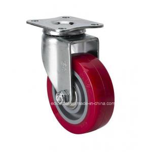 Customized Request Edl Mini 2.5" 40kg Plate Swivel TPU Caster 26125-86 62mm Diameter