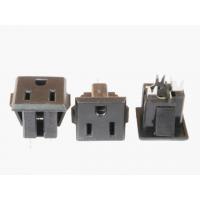 China Plastic 3 Prong American Power Socket , Electrical Wall Outlet Standard Grounding on sale