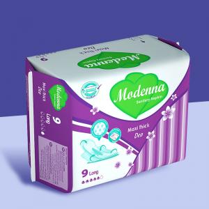 China Natural Organic Disposable Sanitary Napkin Eco Friendly 100% Cotton Sanitary Pads supplier