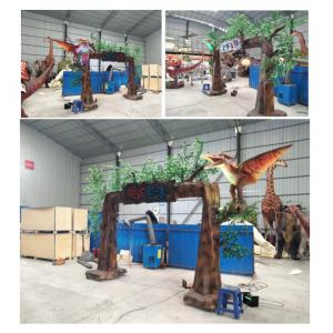 Tree Door Dinosaur Tribe For Theme Park With Rgb Light