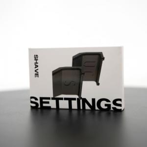 61*93.5*22mm Custom White Tuck-In Razor Setting Packaging Box With Eva Insert