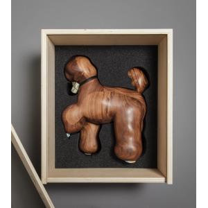 Inspired Aesthetic Handmade Wooden Dolls Wood Dog Sculpture Spotless