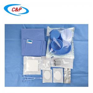 China Bulk Green Disposable Eye Drape Pack Kit SMS PP PE Material supplier