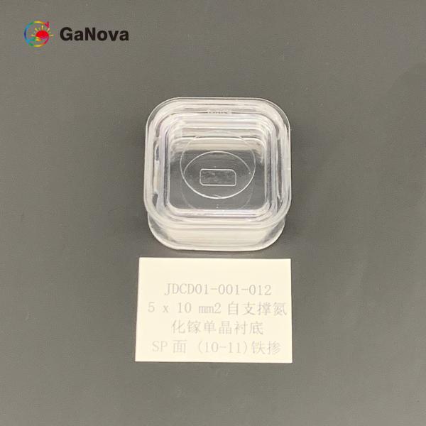 SI-tipo sin impurificar GaN Single Crystal Substrate Resistivity libre de la SP-cara 5*10mm2 (10-11) > 10 ⁶ Ω·Radioinstrumento del cm