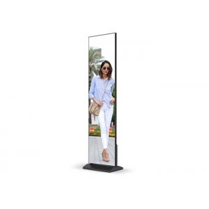 Shopping Mall Advertising P2mm HD LED Poster Display Floor Stand Alone Easy Moving 640*1920mm