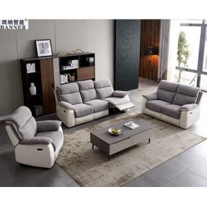 BN Electric Reclining Leather Sofa Living Room Single Double Three Seats Combination Function Chiar Sofa Recliner
