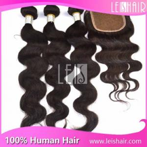 China Good feedback premium body wave indian human hair extension supplier
