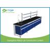 China Steel And Wood Lab Wall Bench With Storage Plywood Cabinet Aluminum Reagent Rack wholesale
