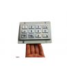 Waterproof 4 x 3 Layout Industrial Keypad Blue LED Light For Security Enter