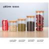 China Heat resistant high borosilicate hand made transparent glass food jar wholesale