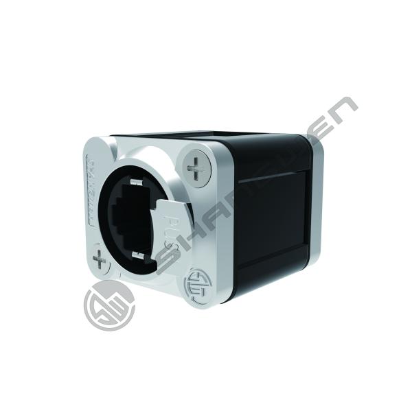 Indoor Panel Mount Hole Rj45 Plug Adapter Female Signal Connector Cable CAT5E PoE++ Linking Cables AutoMDIX Power Connectors