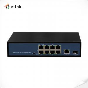 China OEM IEEE802.3af 8 Port PoE Ethernet Switch For Fiber Optic Networking Solutions supplier