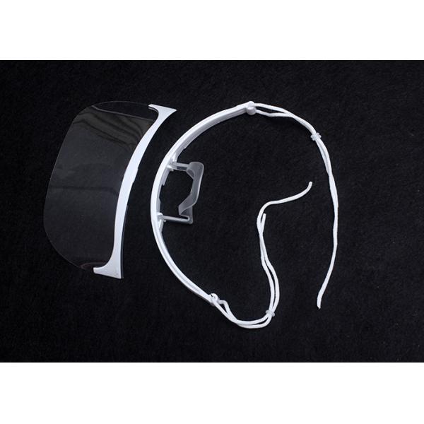 2 Pcs Oilproof Clear Kitchen Mouth Shield restaurant With Adjustable Elastic Strap