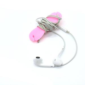 China Portable Silicone Phone Accessories Dog Bone Silicone Cable Winder Earbud Cord Organizer  supplier