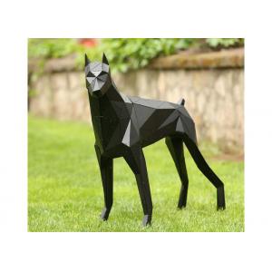 China Garden Decoration Dog Outdoor Fiberglass Sculpture, Fiberglass Doberman Statue wholesale