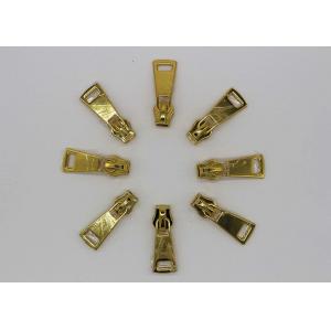 Clothing / Handbag / Hat Unique Zipper Pulls , Fix Brass Zipper Pulls Anti - Oxidant