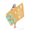 China Rectangle Shaped Microfiber Beach Towel Printed Pattern For Sports Bath wholesale