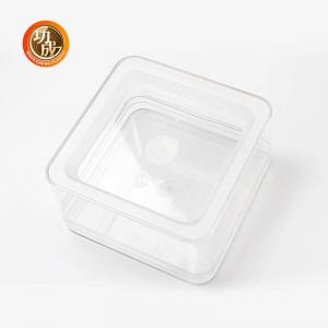 China Transparent Square Plastic Food Containers PET Plastic Box ODM supplier