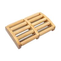 China Stress Relief Foot Massage Roller , Wooden Foot Roller CE FDA SGS Certification on sale