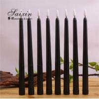 China Factory wholesale remote control black LED acrylic plastic thin taper candles for Parties on sale