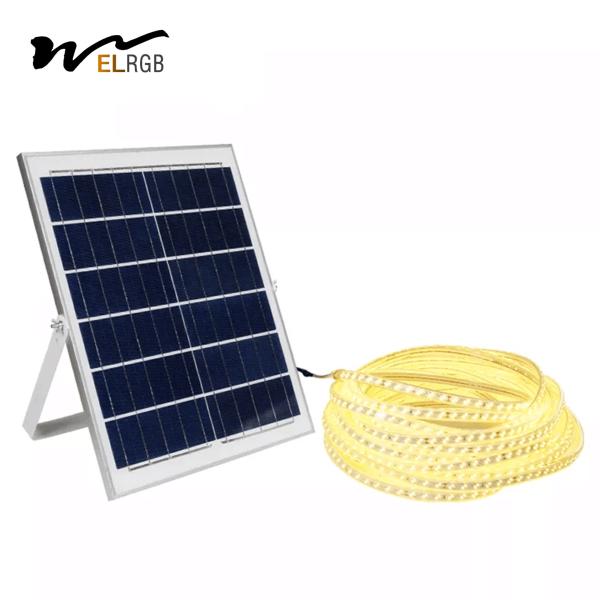 3000K リチウム電池 太陽光発電 LED ストライプ RGB 太陽光 LED テープライト