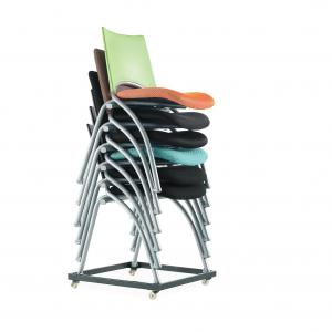 Fabric Padded Stackable Meeting Chairs Foldable Ergonomic Chair