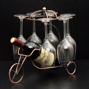 Wrought iron wine frame, The umbrella wine rack Chariot wine restoring ancient ways