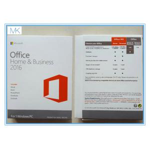 China Genuine Microsoft Home And Business 2016 Version COA / Key / License English wholesale