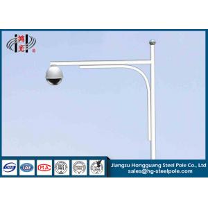 China Powder Coated Galvanized CCTV Camera Posts for Security / Traffic Surveillance supplier