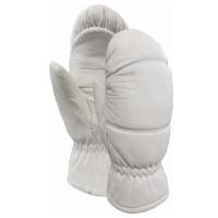 China White Goat Leather  Shell Ski Gloves For Men For Women Skateboarding Mittens Style on sale
