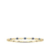 China 925 Sterling Silver Diamond Pear Sapphire Bracelet Classic For Girl Women on sale